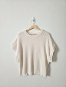 Relaxed Cotton Knit Top (XL)