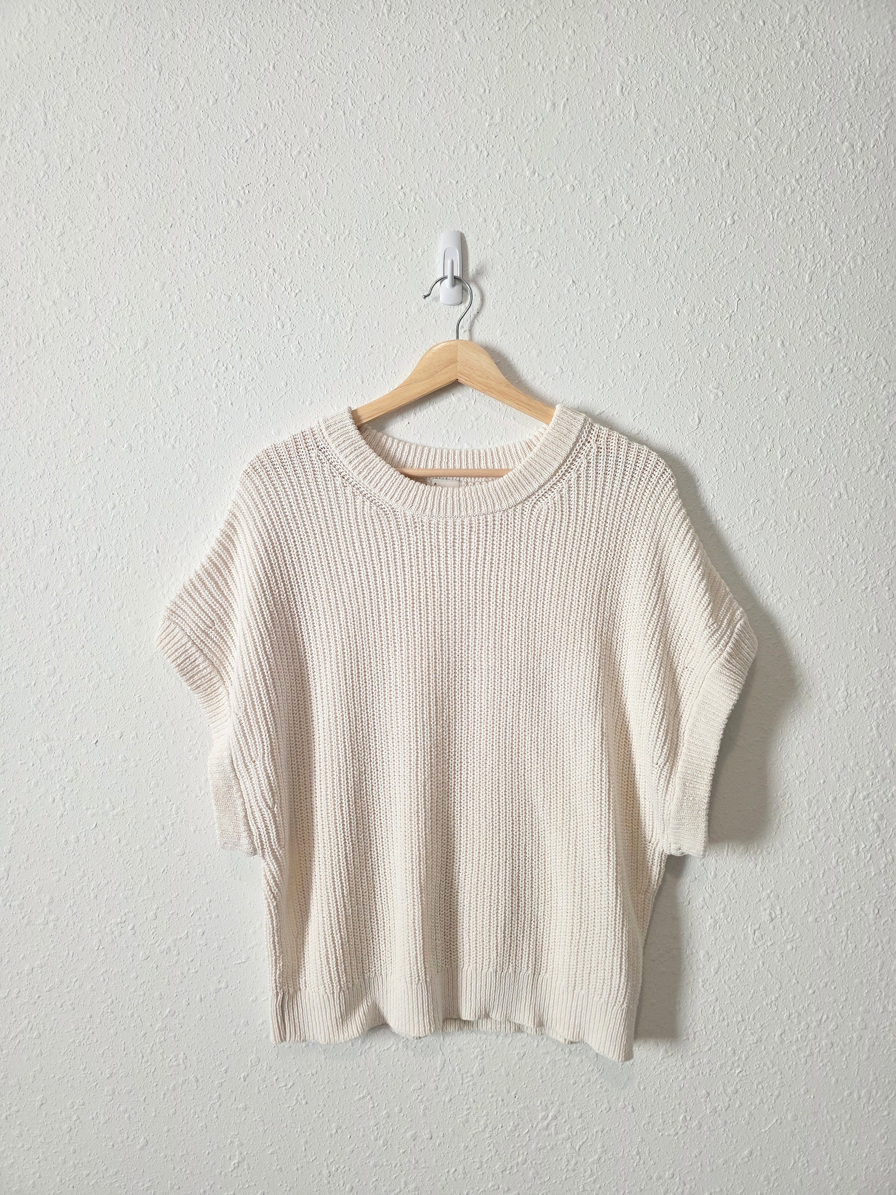 Relaxed Cotton Knit Top (XL)