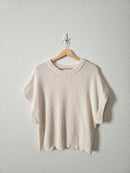 Relaxed Cotton Knit Top (XL)
