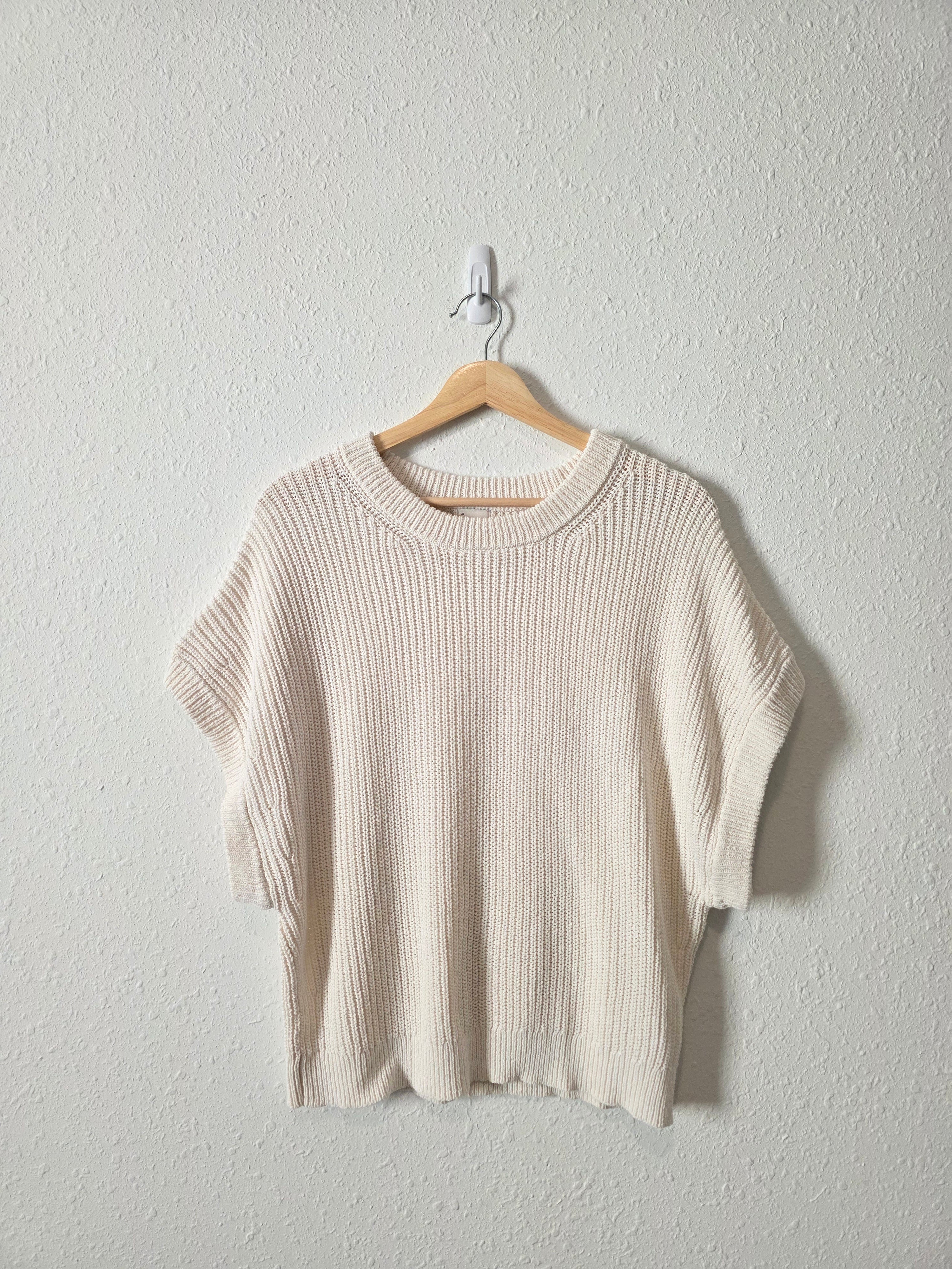 Relaxed Cotton Knit Top (XL)