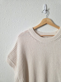 Relaxed Cotton Knit Top (XL)