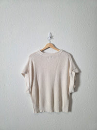 Relaxed Cotton Knit Top (XL)