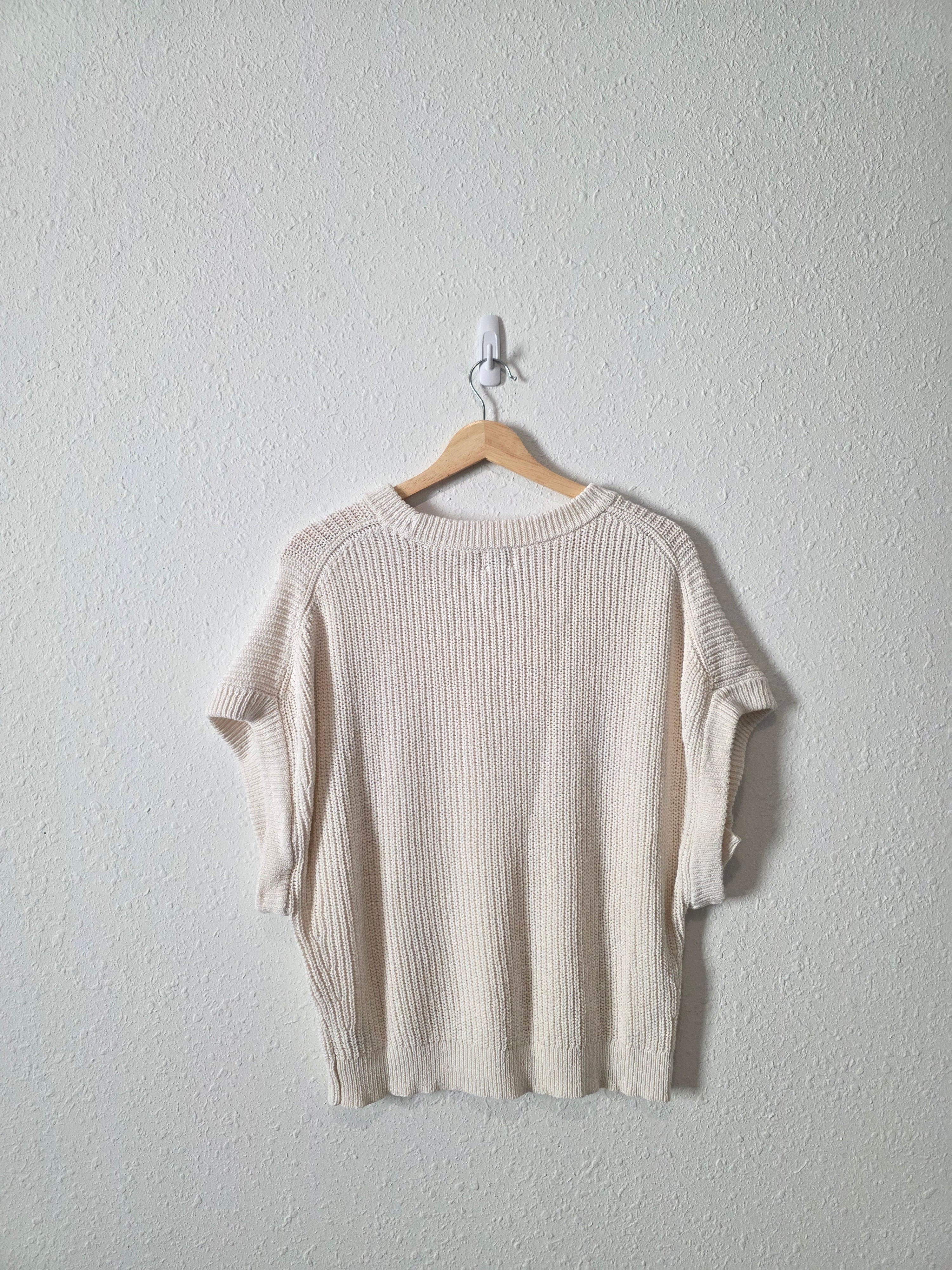 Relaxed Cotton Knit Top (XL)