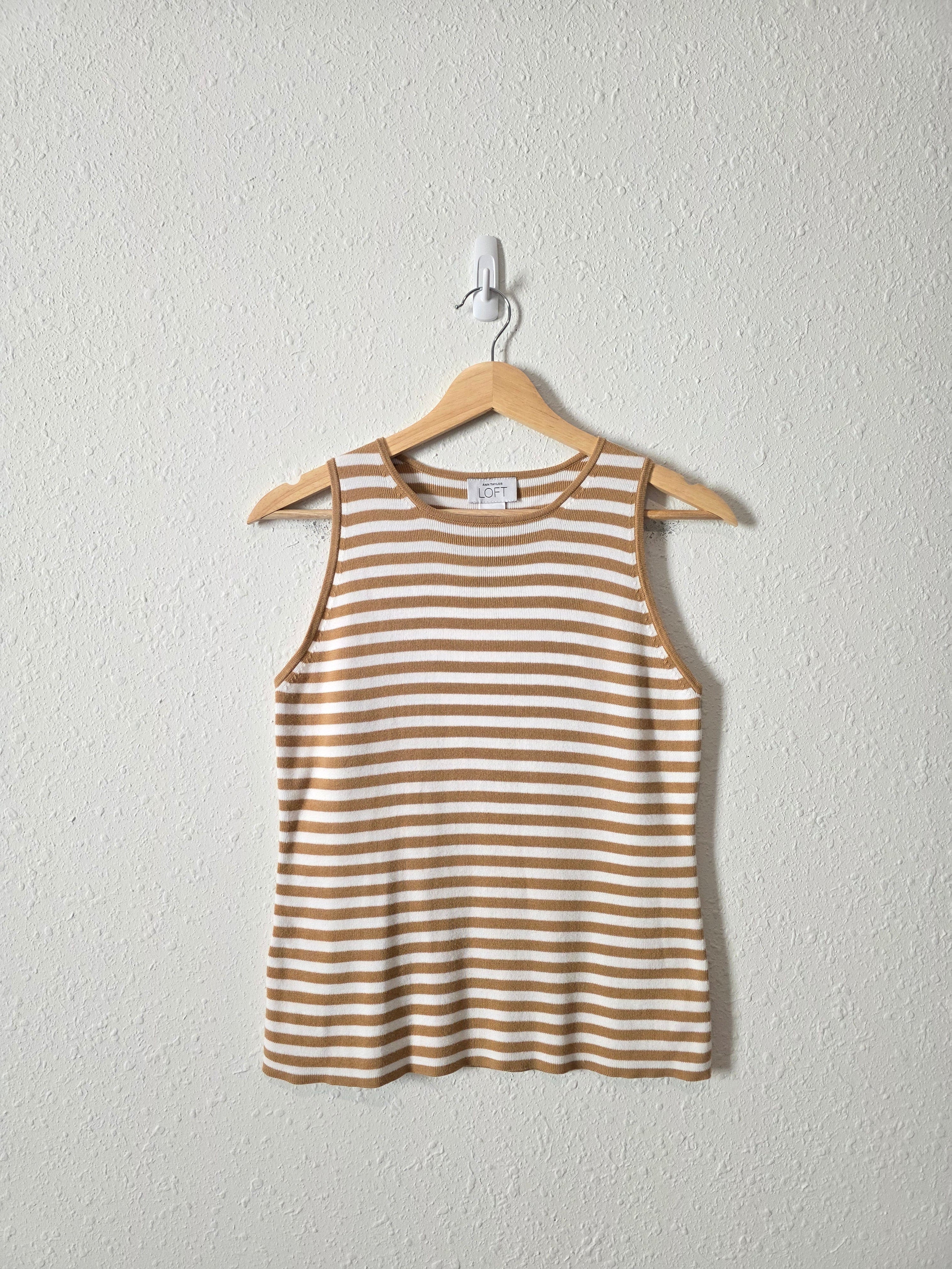 Vintage Striped Cotton Tank (M)
