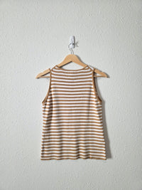 Vintage Striped Cotton Tank (M)