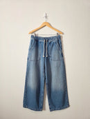 Nuuds Wide Leg Drawstring Jeans (XS)