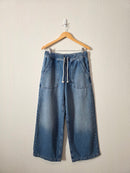 Nuuds Wide Leg Drawstring Jeans (XS)