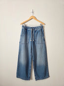 Nuuds Wide Leg Drawstring Jeans (XS)