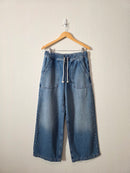 Nuuds Wide Leg Drawstring Jeans (XS)