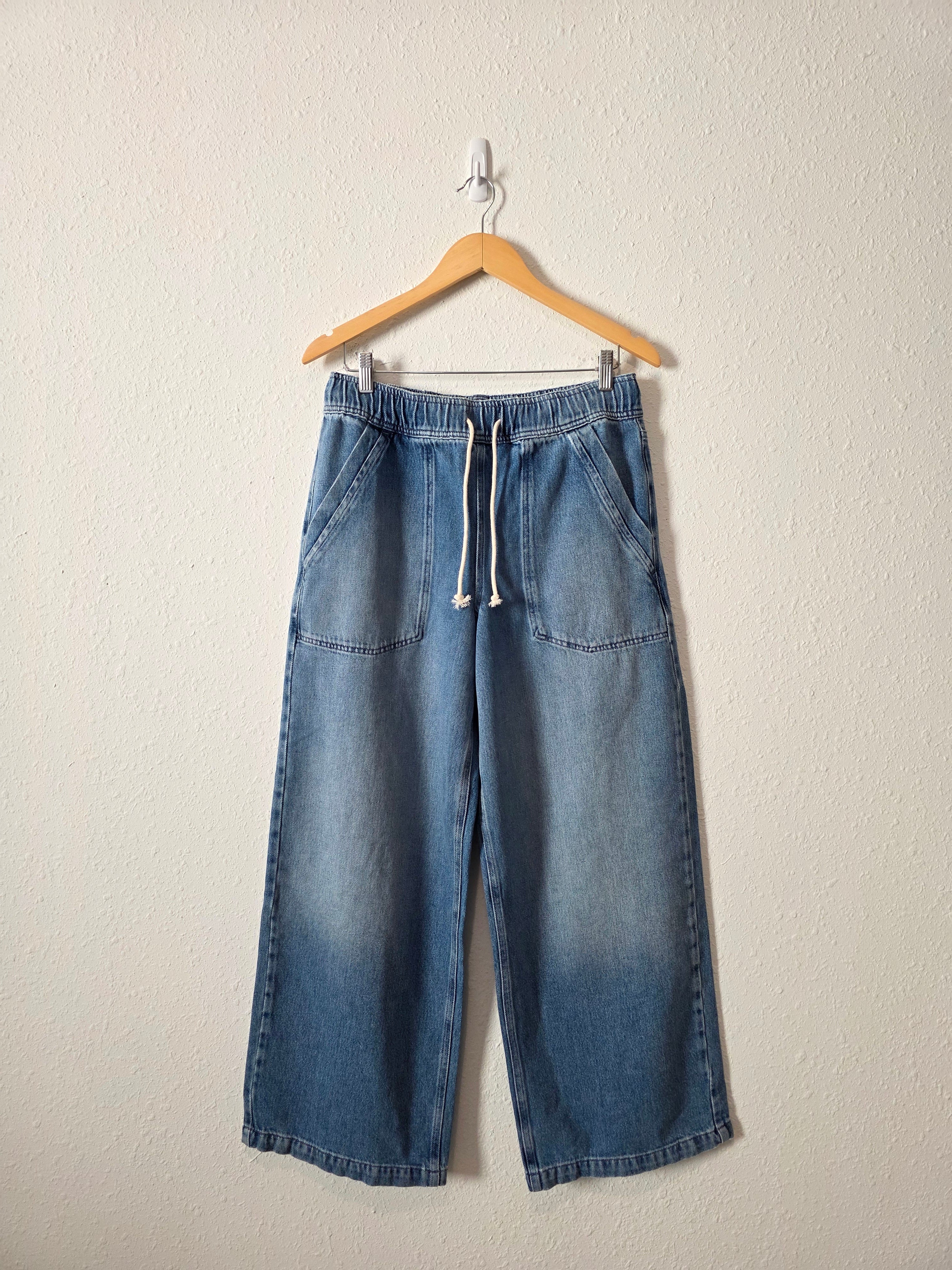 Nuuds Wide Leg Drawstring Jeans (XS)