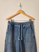 Nuuds Wide Leg Drawstring Jeans (XS)