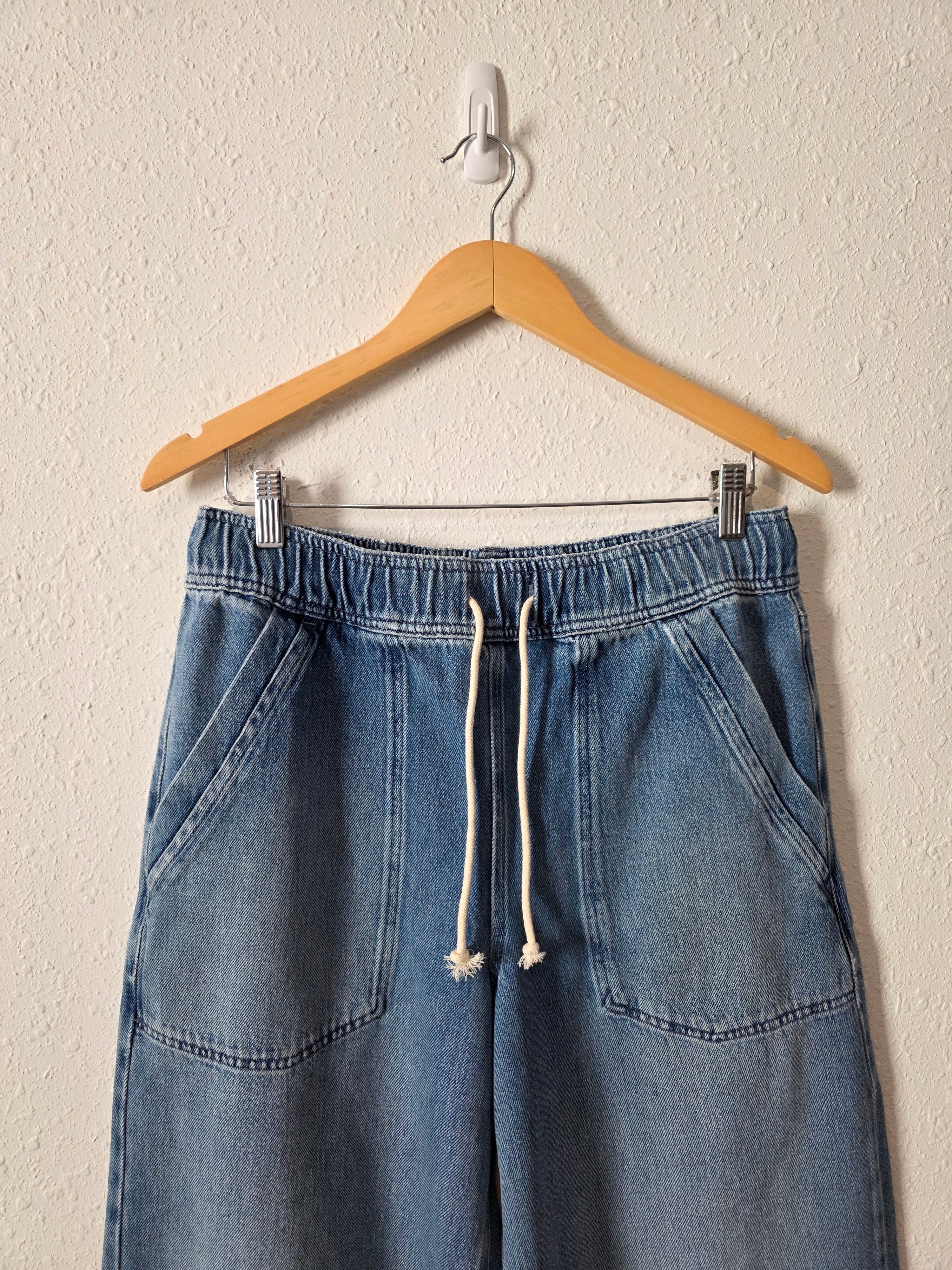 Nuuds Wide Leg Drawstring Jeans (XS)