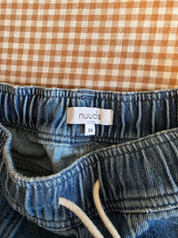 Nuuds Wide Leg Drawstring Jeans (XS)
