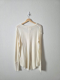 Free People Long Sleeve Cotton Tee (S)