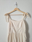 Linen Blend Wide Leg Jumpsuit (M)