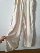 Linen Blend Wide Leg Jumpsuit (M)