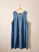 Vintage Denim Midi Dress (28W)