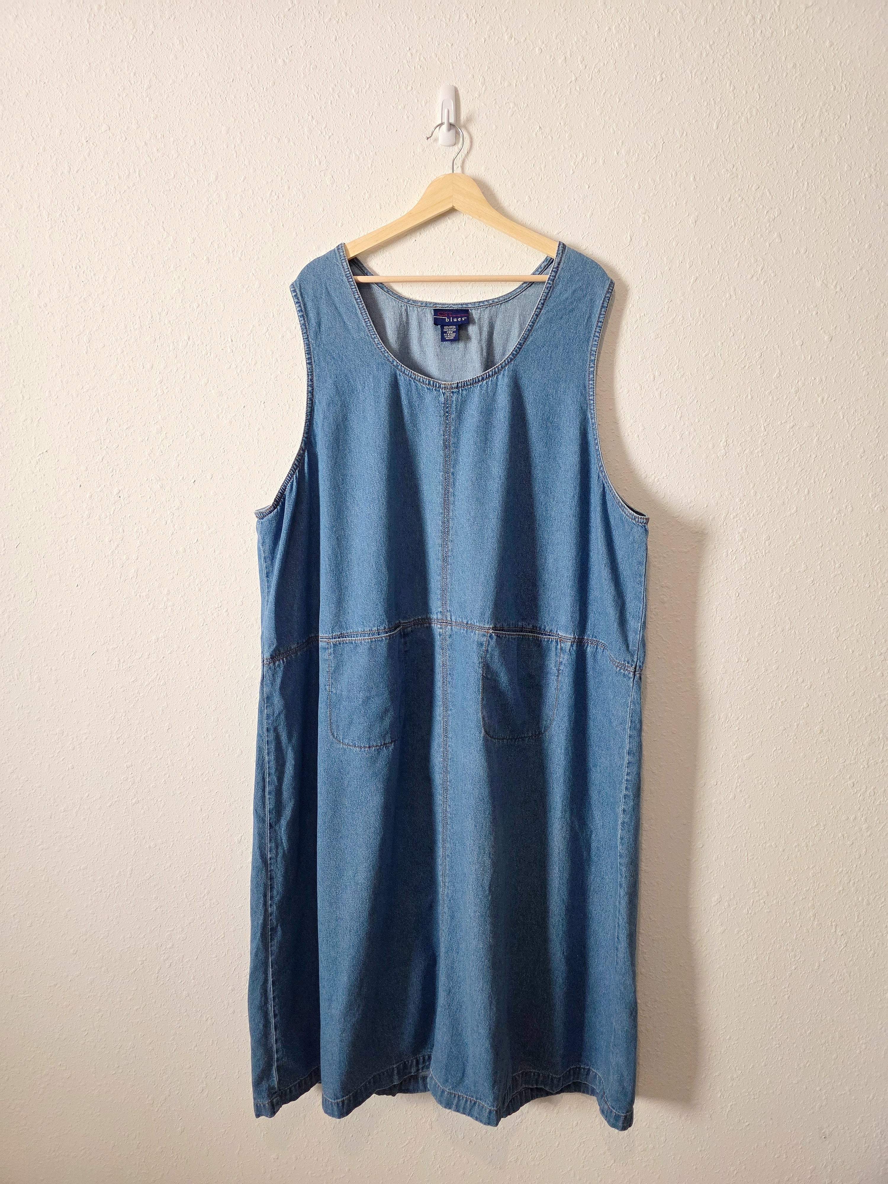 Vintage Denim Midi Dress (28W)