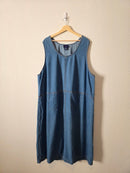 Vintage Denim Midi Dress (28W)