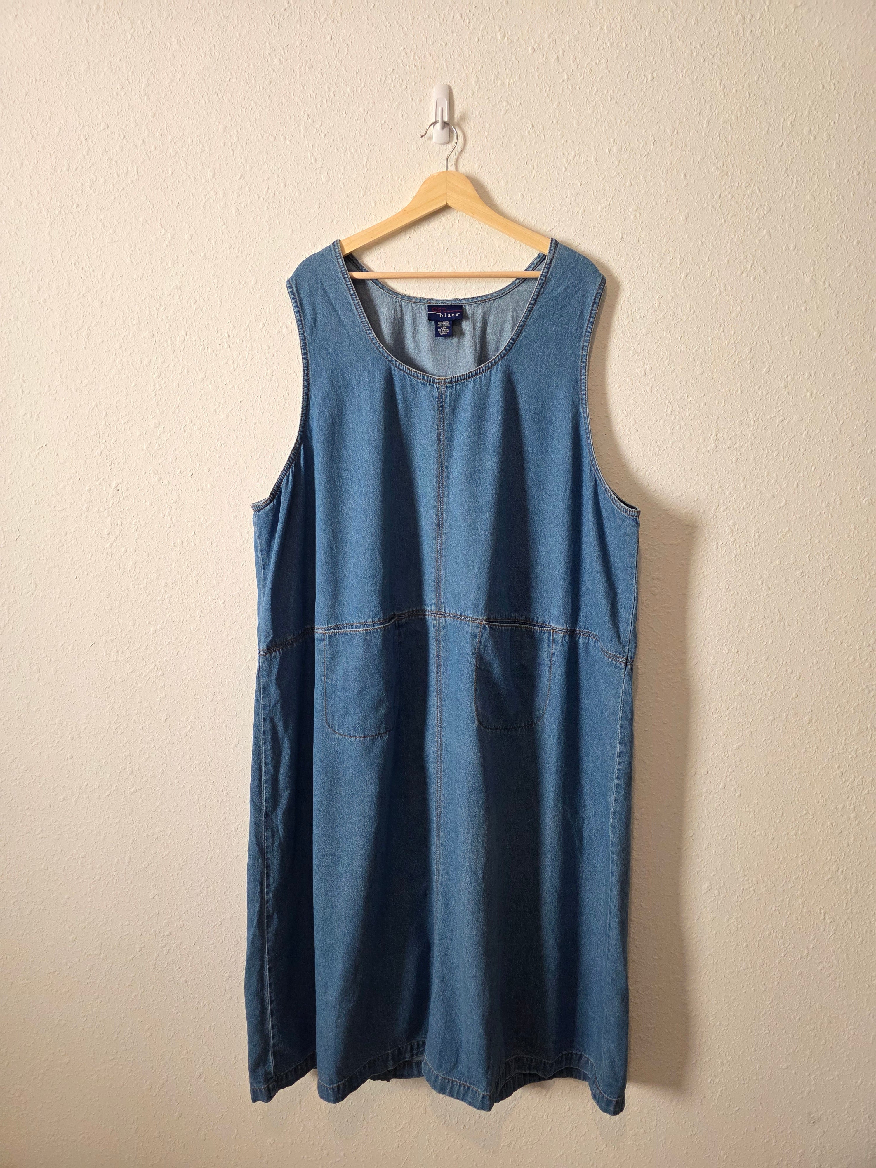 Vintage Denim Midi Dress (28W)