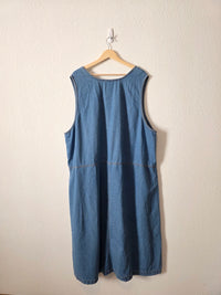 Vintage Denim Midi Dress (28W)