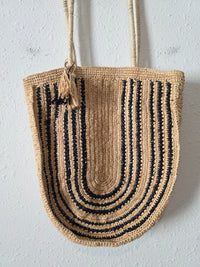 BTB Woven Raffia Shoulder Bag