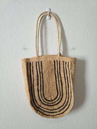 BTB Woven Raffia Shoulder Bag