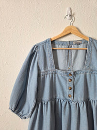 Wishlist Denim Babydoll Dress (M)
