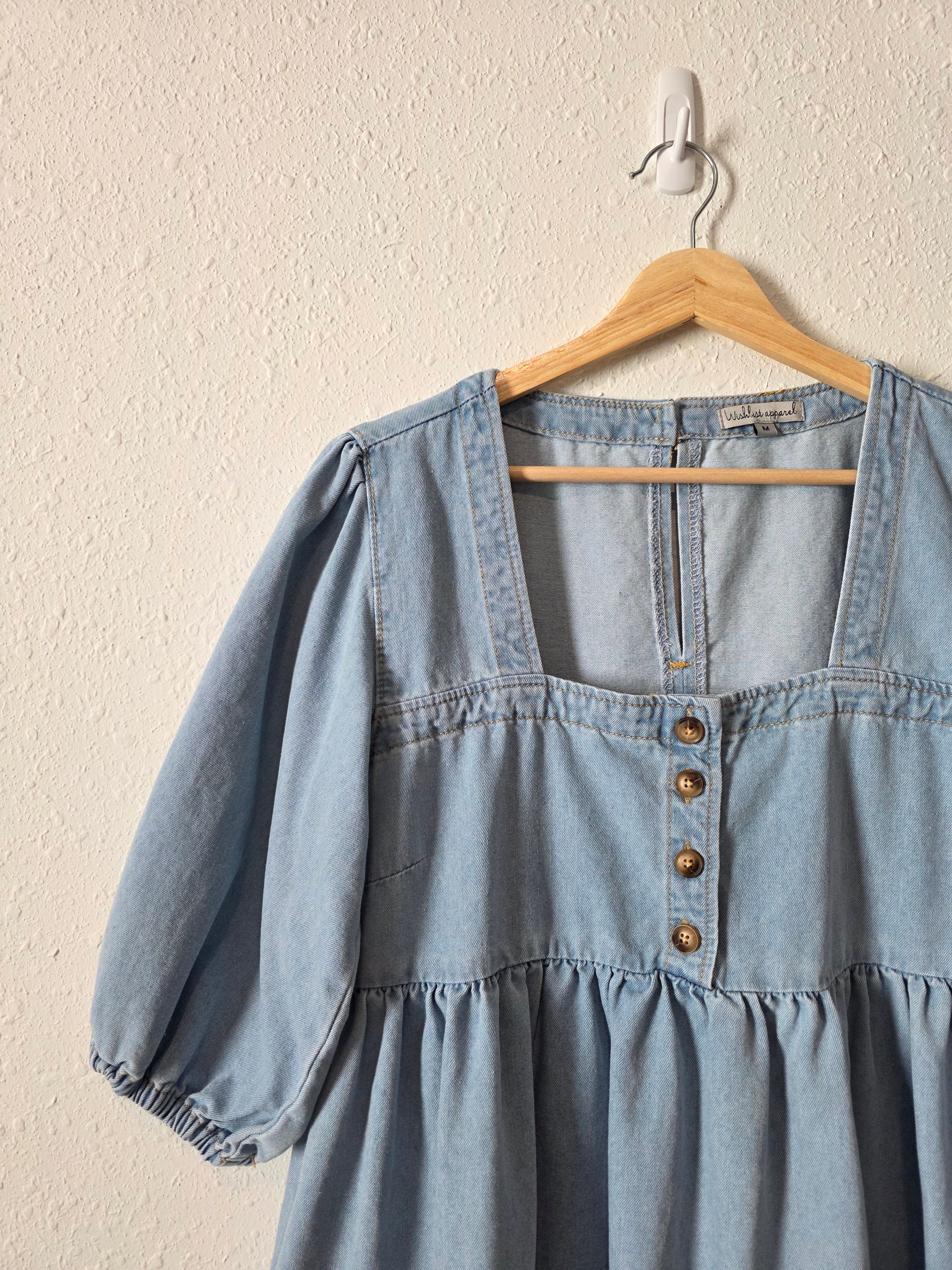 Wishlist Denim Babydoll Dress (M)