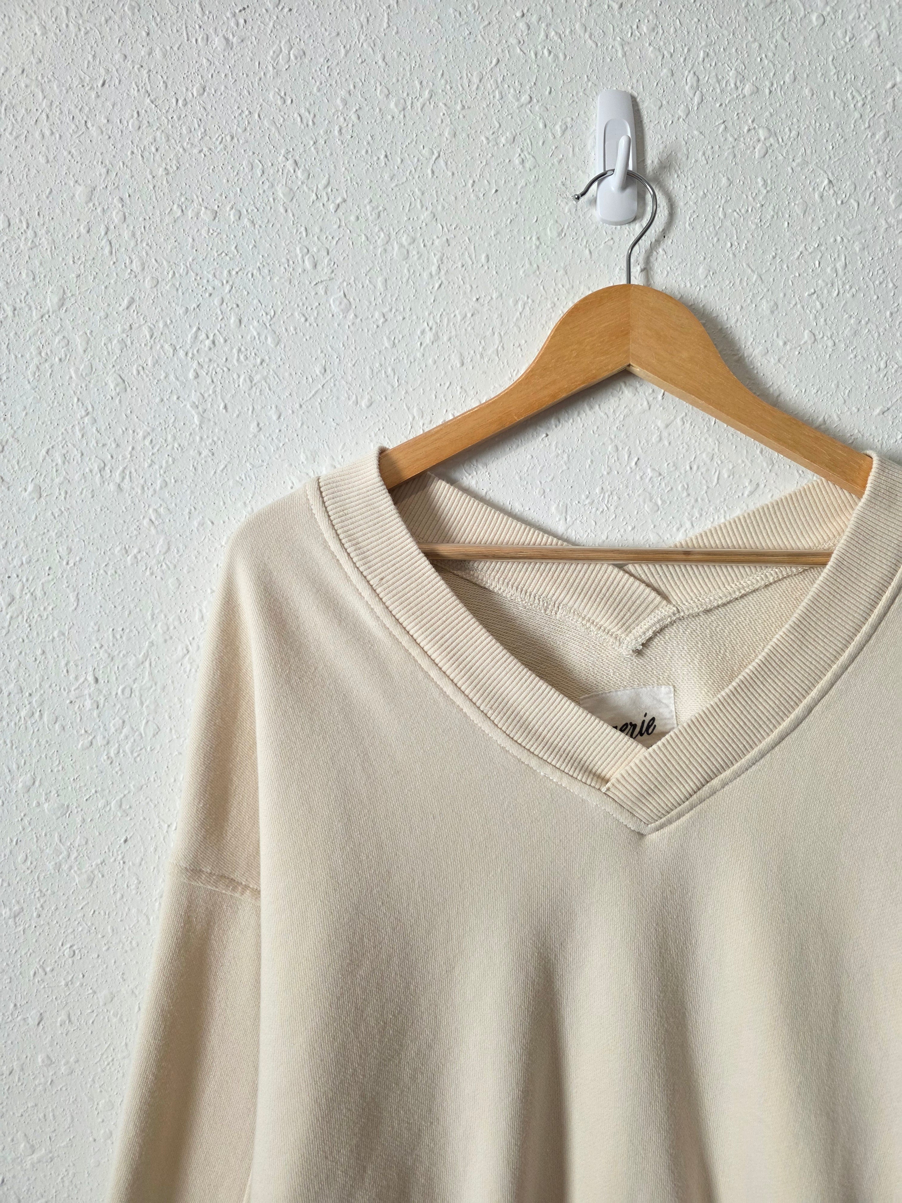 Aerie V Neck Crop Sweatshirt (S)