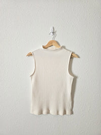 Madewell Ribbed Mockneck Tank (S)