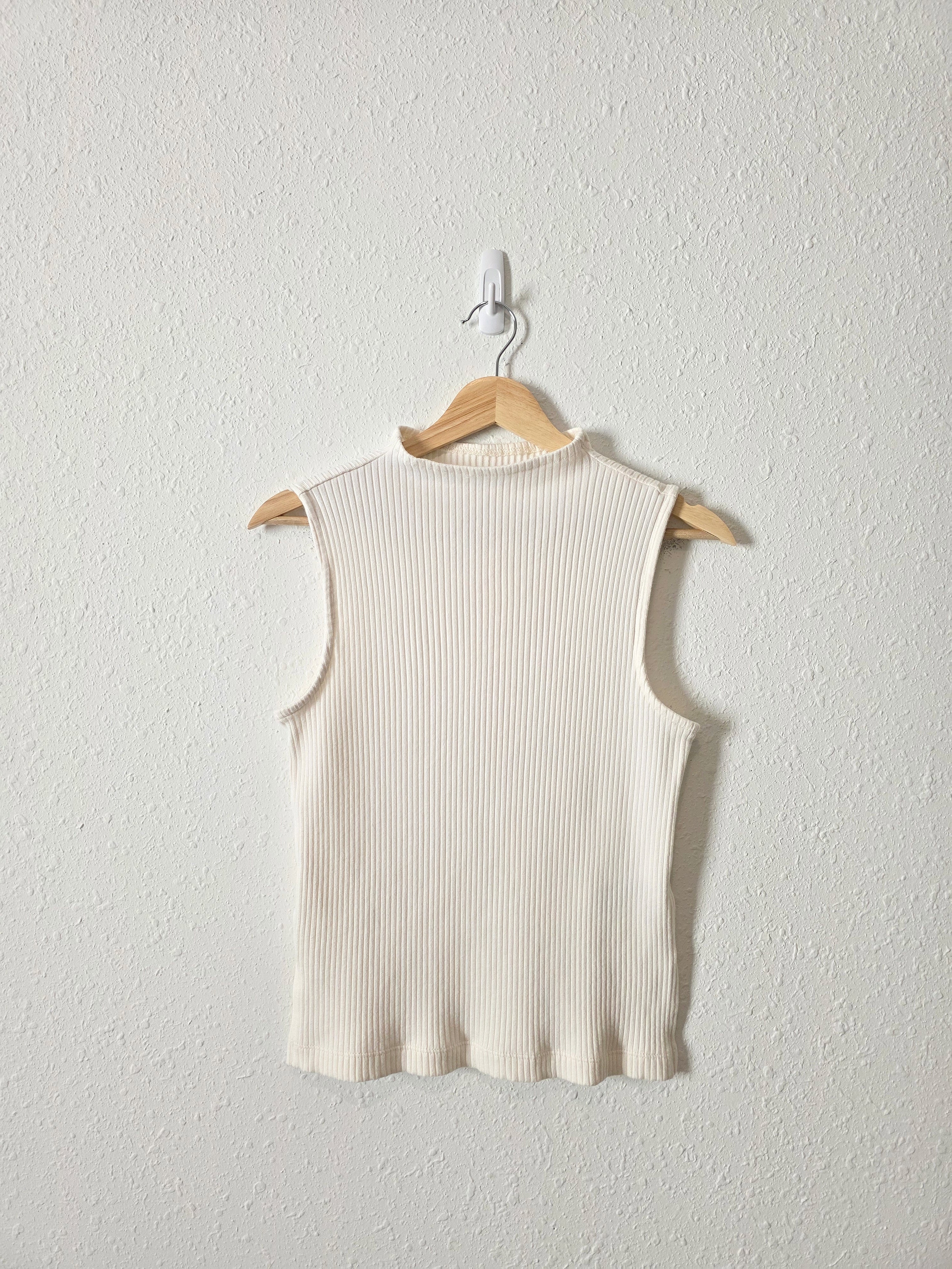 Madewell Ribbed Mockneck Tank (S)