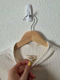 Madewell Ribbed Mockneck Tank (S)