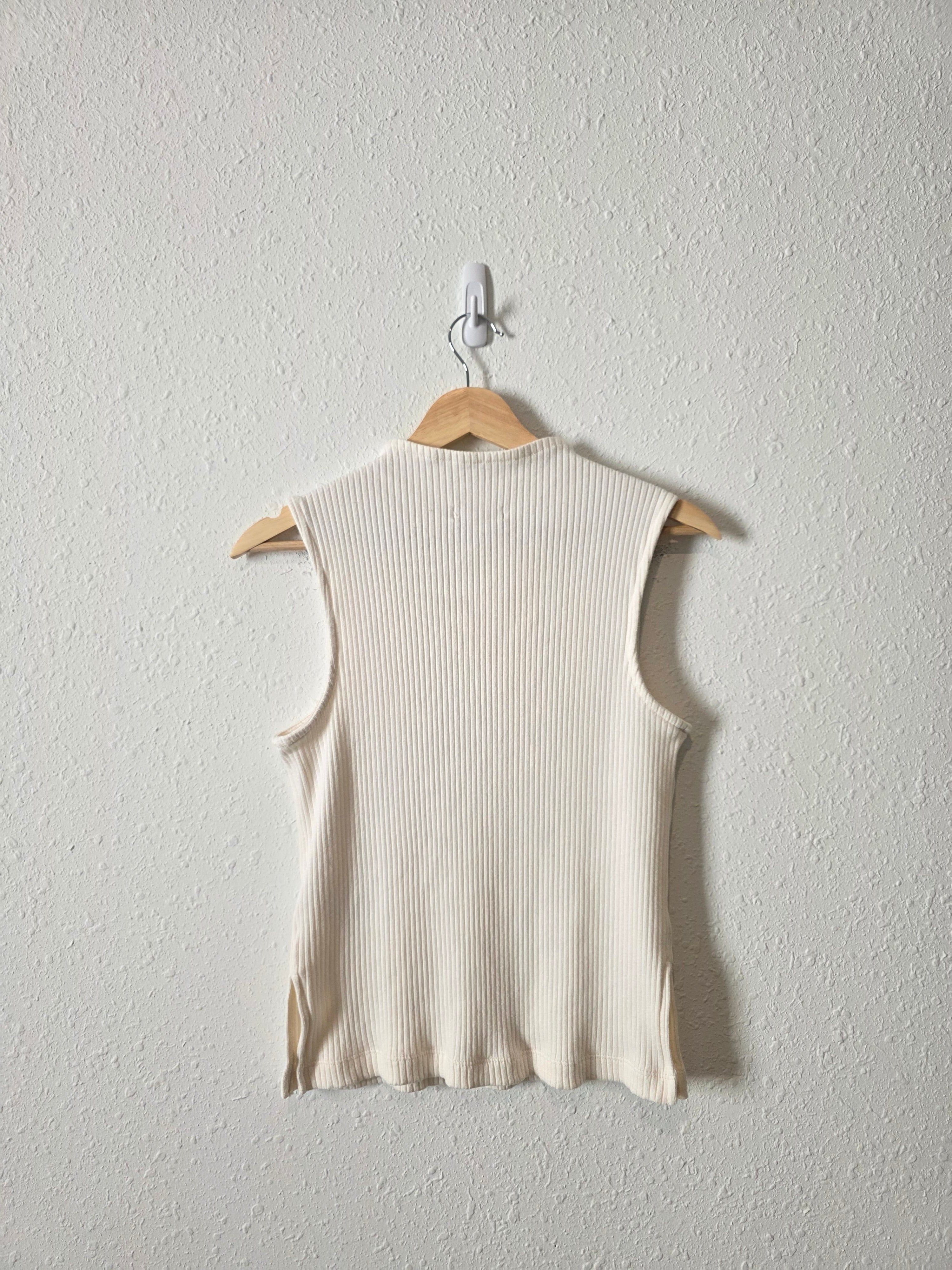 Madewell Ribbed Mockneck Tank (S)