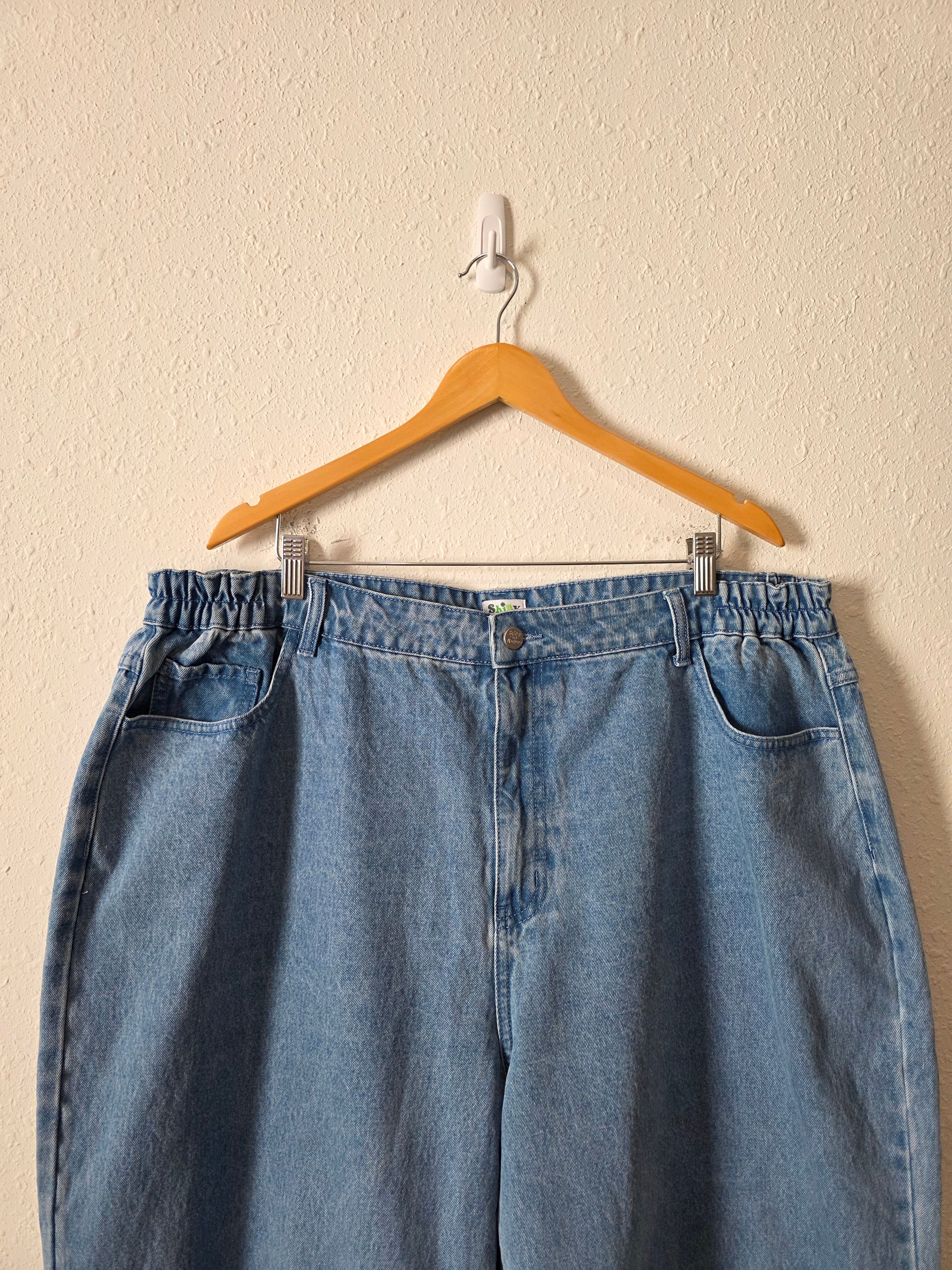 Shiny By Nature Wide Leg Jeans (3X)