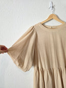 Easel Puff Sleeve Babydoll Tunic (S)