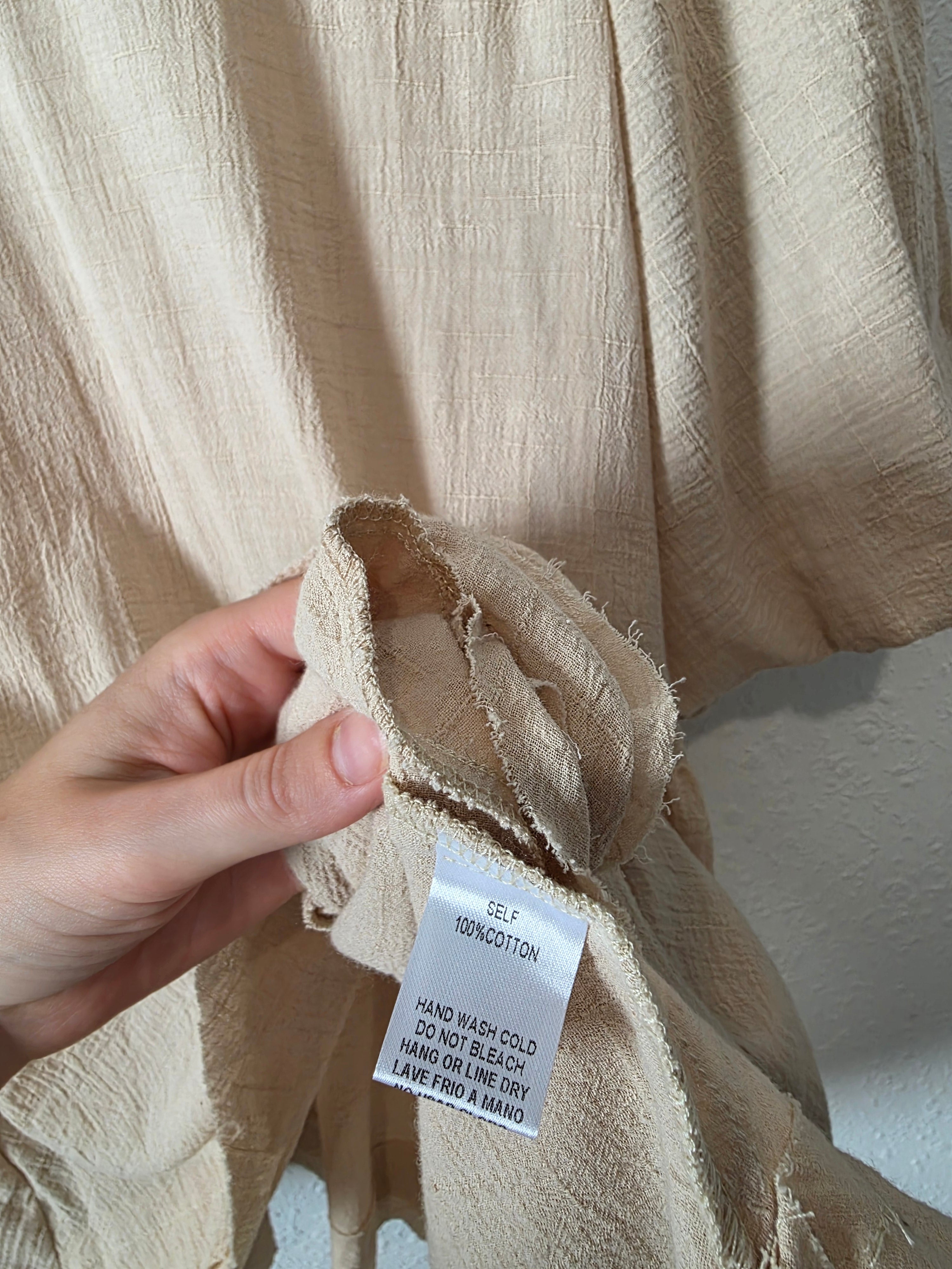 Easel Puff Sleeve Babydoll Tunic (S)