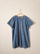 Cotton Denim Mini Dress (XXL)