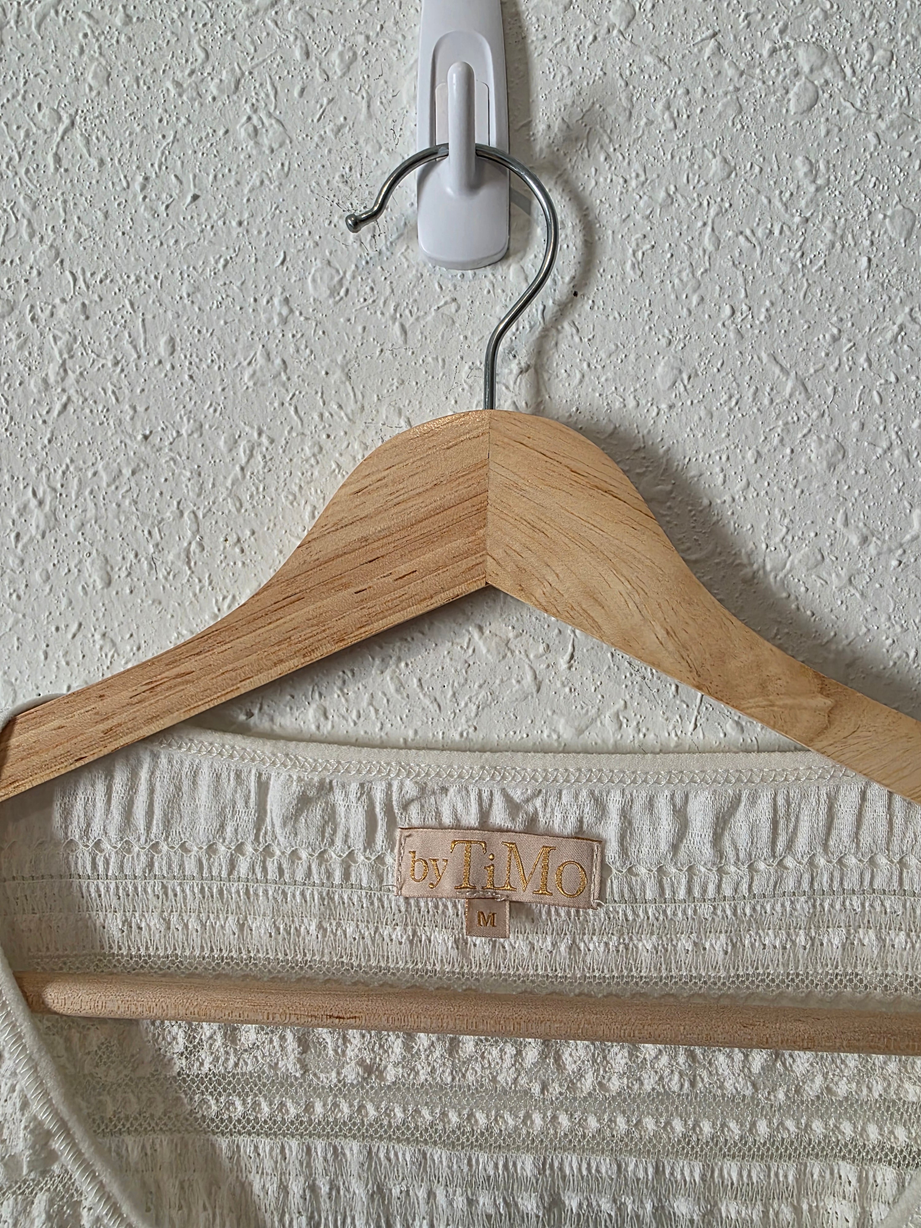 By Timo Lace V Neck Top (M)