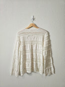 By Timo Lace V Neck Top (M)