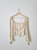 Reformation Floral Square Neck Top (4)