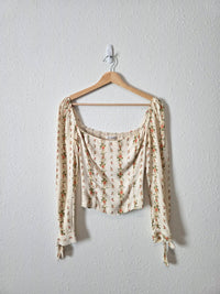 Reformation Floral Square Neck Top (4)