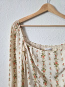 Reformation Floral Square Neck Top (4)