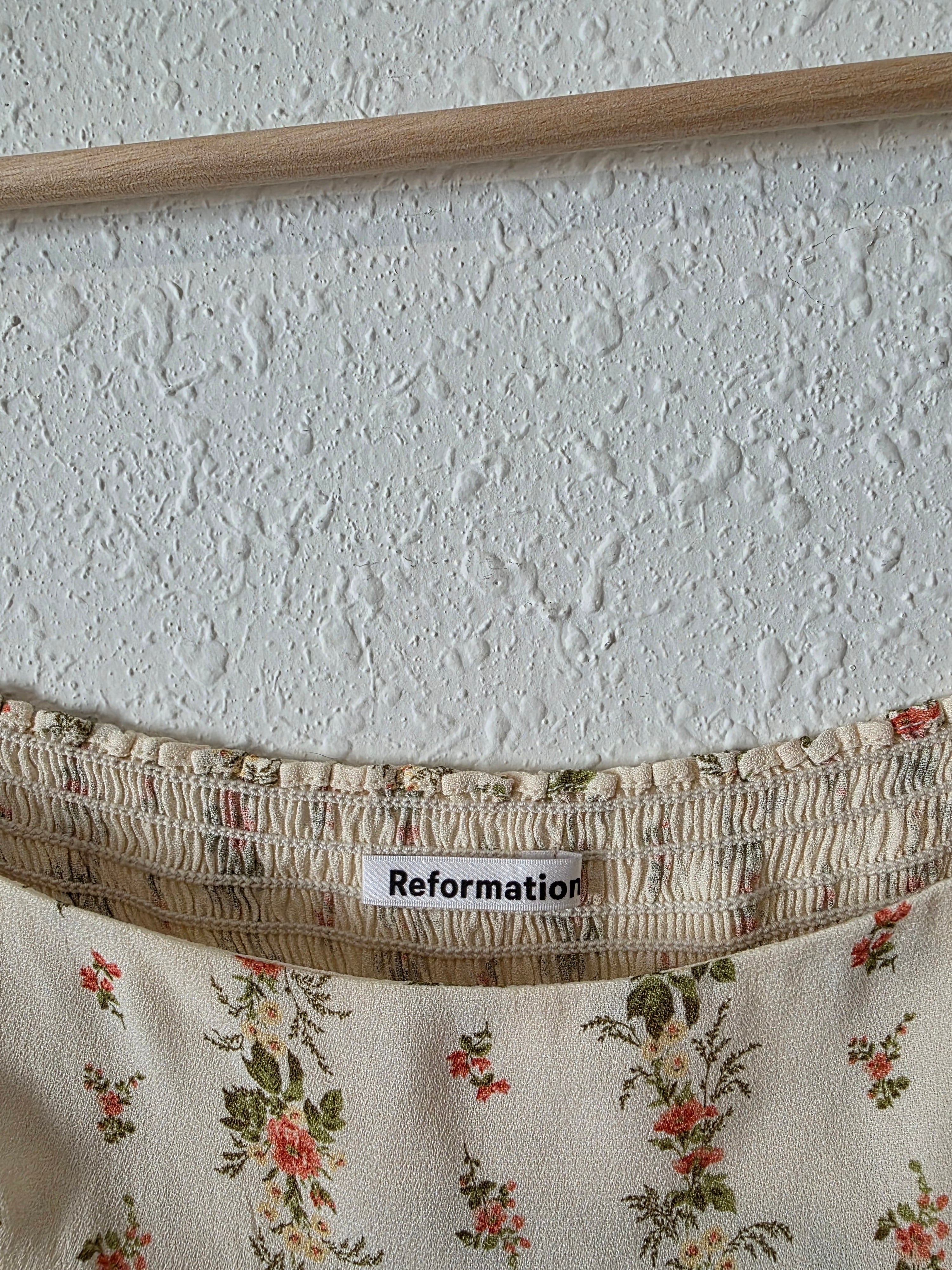 Reformation Floral Square Neck Top (4)
