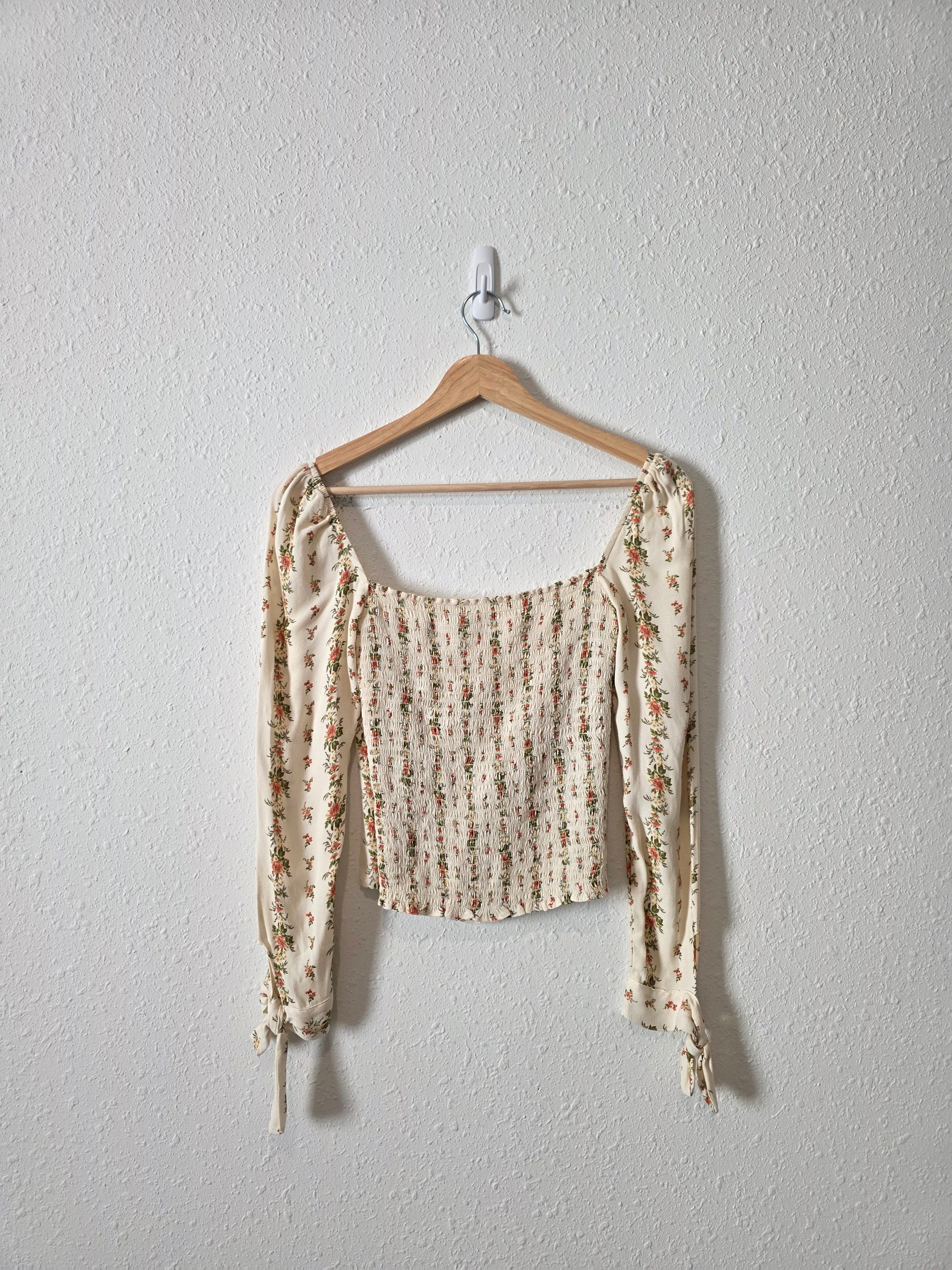 Reformation Floral Square Neck Top (4)