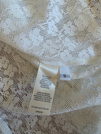 Anthropologie Floral Lace Button Up (S)