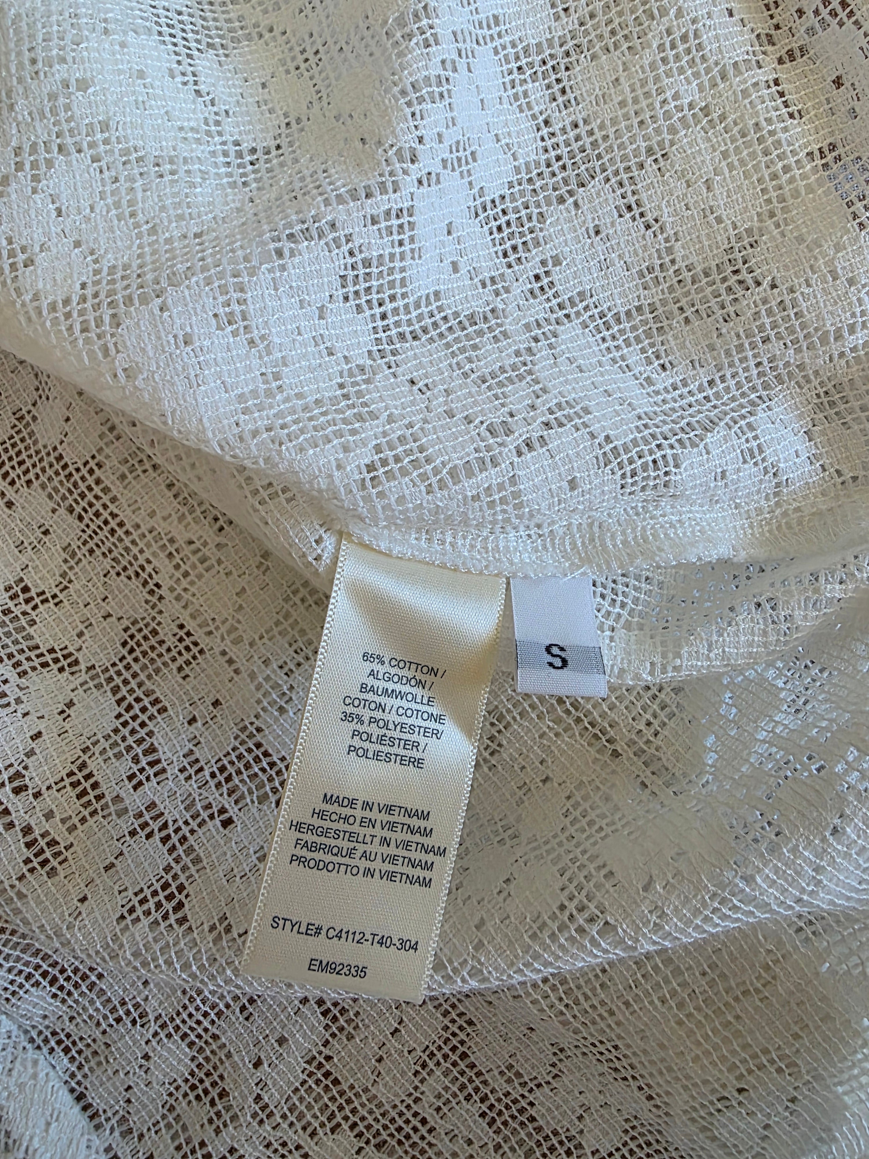 Anthropologie Floral Lace Button Up (S)