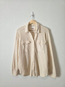 Aerie Oversized Waffle Shirt Jacket (XS)
