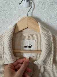 Aerie Oversized Waffle Shirt Jacket (XS)