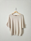 Quince Cotton Cashmere Dolman Sweater (M)
